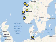 Mapa plavby