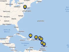 Mapa plavby
