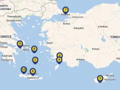 Mapa plavby
