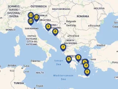 Mapa plavby